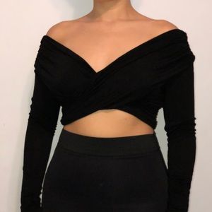 Necessary Clothing Off the Shoulder Crop Top
